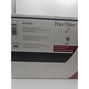 Price Pfister 808-8PMK Brushed Nickel Finish‎ Single Handle Tub And Shower NOB